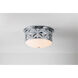 Epsilon 3 Light PC Bath/Flush Mounts Ceiling Light in Polished Chrome
